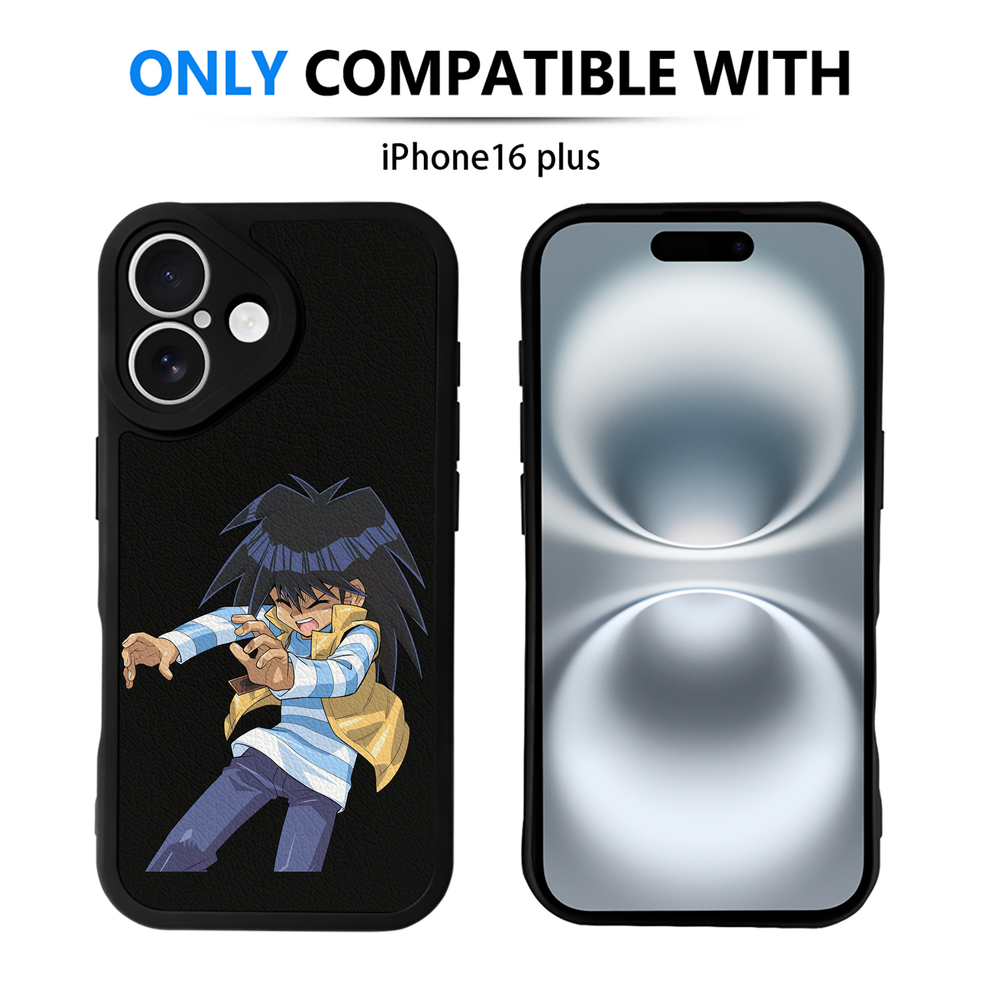 遊☆戯☆王 Yu-Gi-Oh! 【iPhone 16シリーズ対応】シリコンスマホケース（レザー調） 材質：シリコン